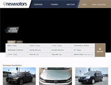 Tablet Screenshot of newmotors.com.br